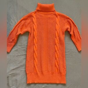 Chunky Orange Sweater Dress in size M